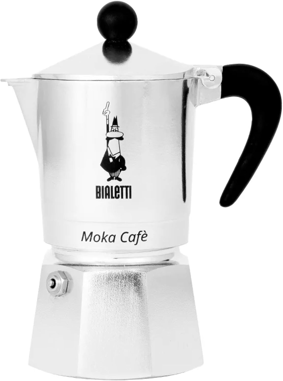 Bialetti Moka Express 3 Cup Moka Pot, Aluminum Stovetop Espresso Maker Silver