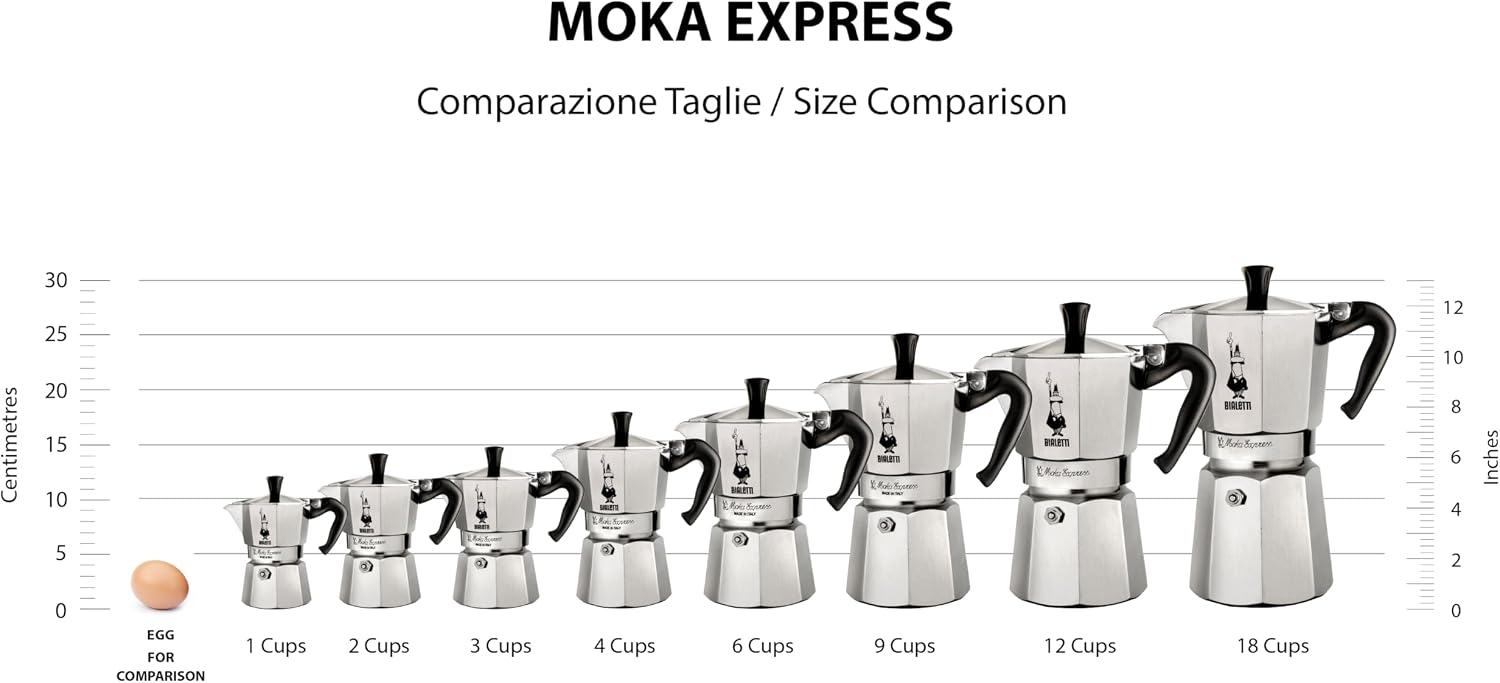 Bialetti - MOKA EXPRESS 3 Cup (Red or Black)