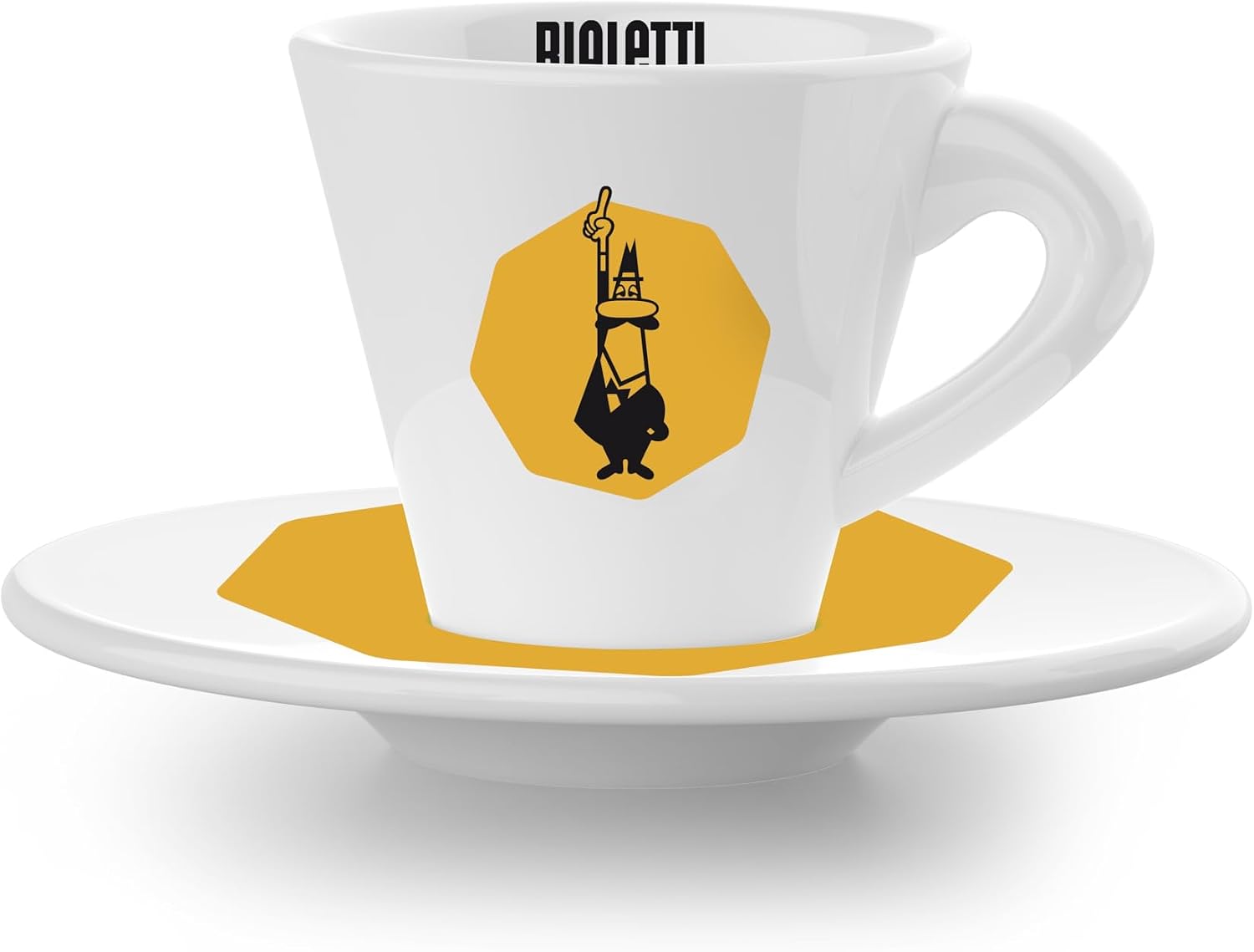 Bialetti Original Italian Cups, Yellow Espresso Set