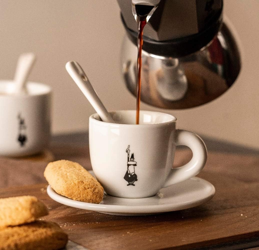 Bialetti Cups Porcelain Coffee Cup, White